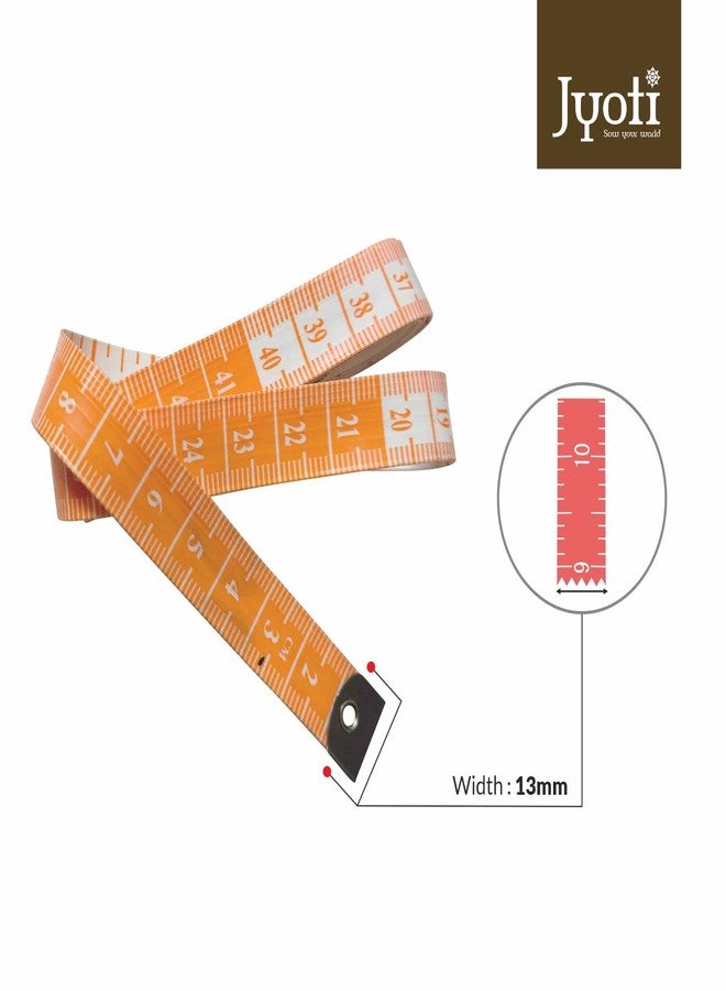 Jyoti 36712 Tape Measure for Body Measurement, Sewing Dressmaking Ruler, Durable Soft Flexible Inch Tape for Measurement, Length 60 Inches / 150cm - Width 13mm - Pack of 10 Pieces - Image 4